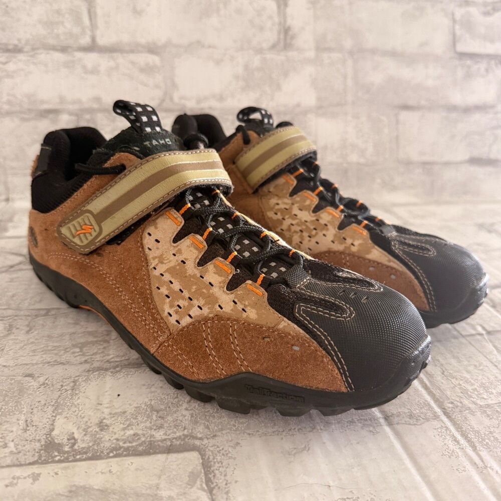 Specialized Taho ATB Cycling Shoes Brown Black Suede Mountain Bike Sneakers Sz 9